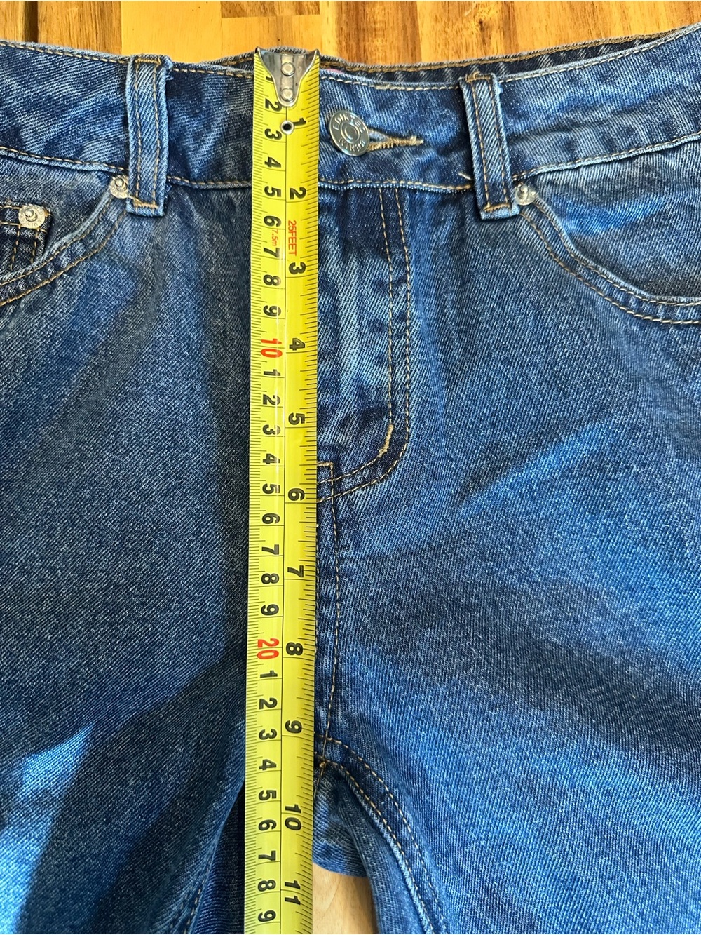 Edikted Women's Washed Denim Wide Leg Blue Jeans size S - Picture 7 of 11